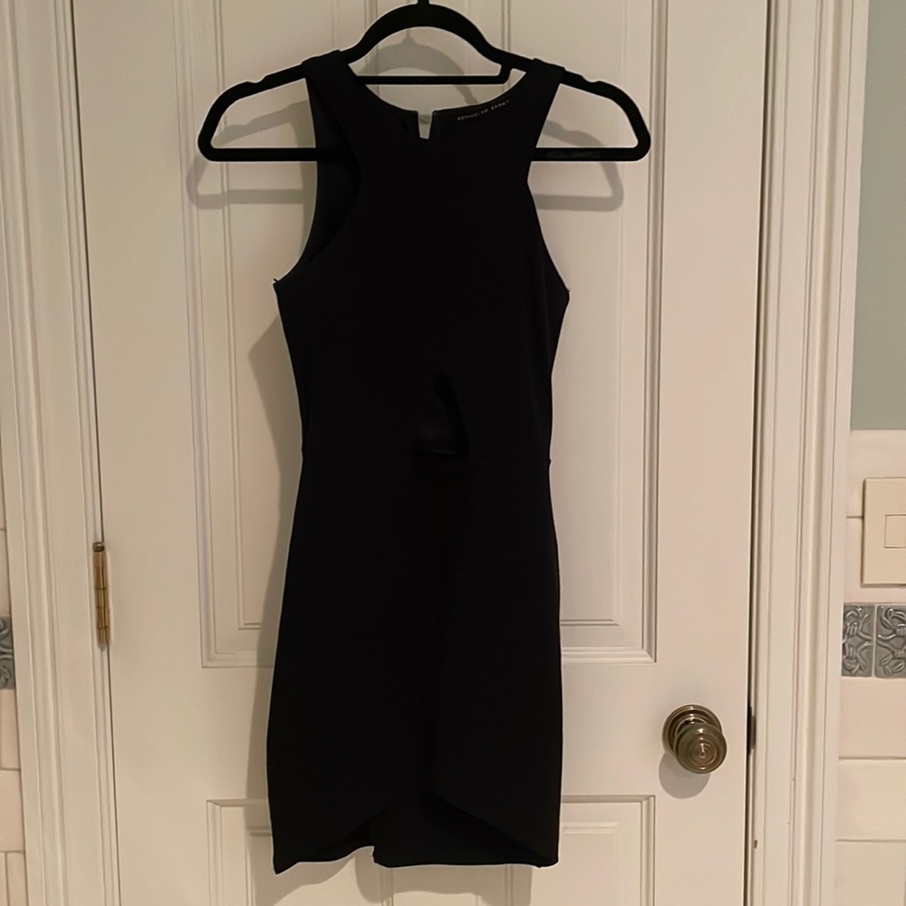 Tight black dress